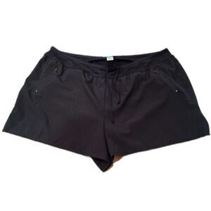 Womens Black Swim Shorts Size 20W Sun Protection UPF 50+ Bottoms Stretch